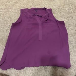 Purple blouse!! Perfect for professional settings.